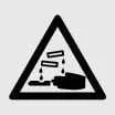 Safety icon: Emergency procedure for accidental battery electrolyte exposure