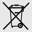 Environmental warning: Proper battery disposal and recycling symbol