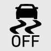ESC OFF indicator icon illuminated on the Kia K4 instrument panel