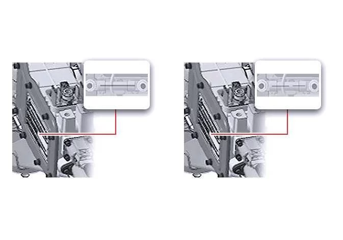 High voltage protection fuse located in the Kia K4 engine compartment