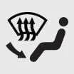 Defrost-level airflow icon