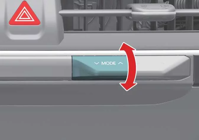 Detailed view of the Kia K4 ventilation control interface