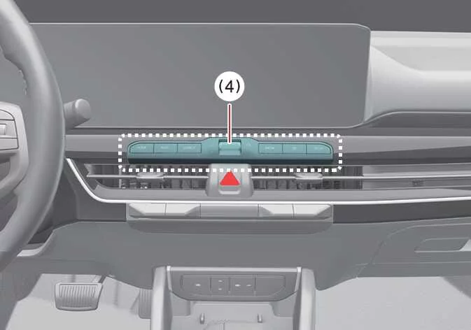 Kia K4 rear top-view camera interface