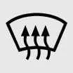 Manual defroster button icon for Kia K4